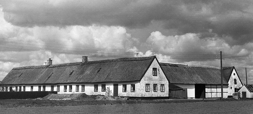 Tvillingegård i 1960'erne. Foto: Jørgen Albinussen.