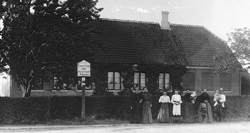 Kirkevej 9. Foto 1913.