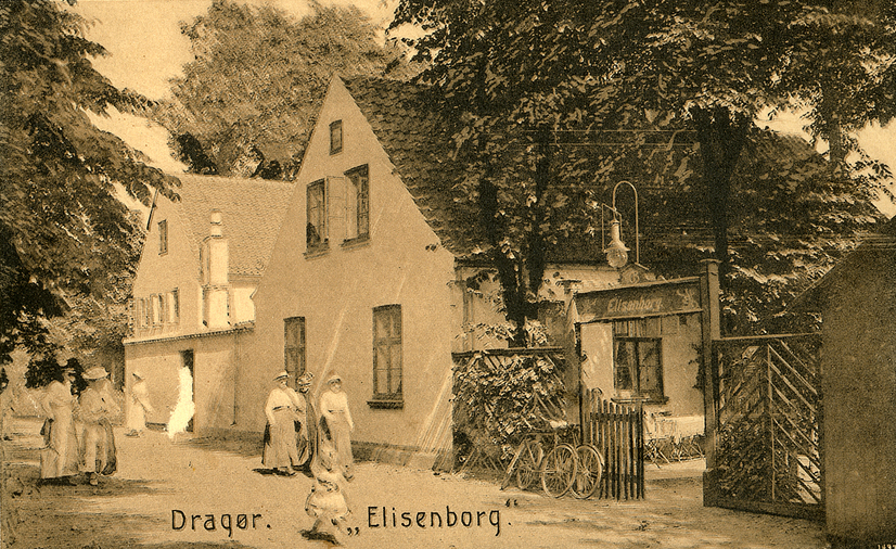 Elisenborg som restauration. Foto ca. 1910.