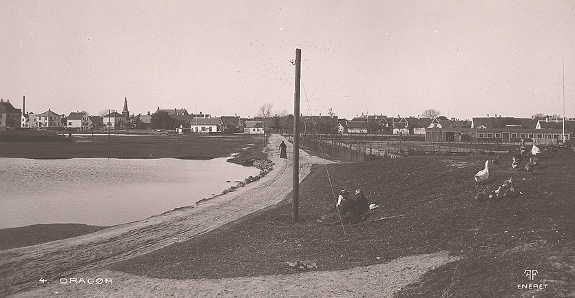 Batterivej omkring 1910.