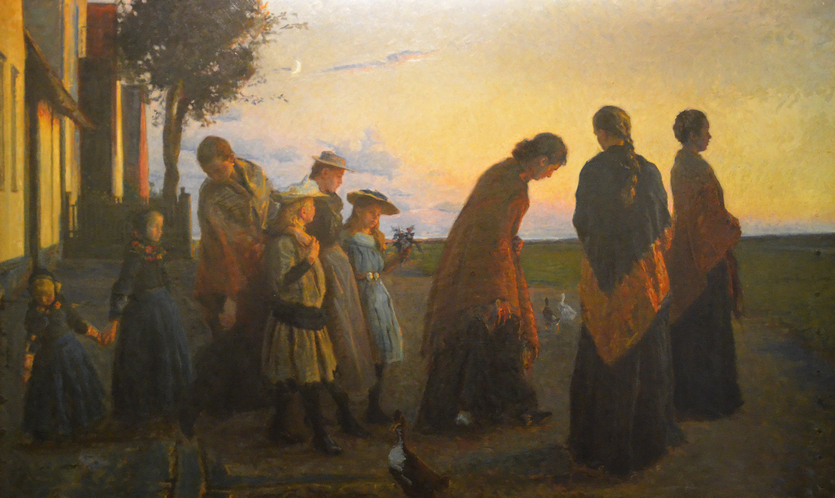 Viggo Johansen: Konfirmandinderne. 1894. Deponeret på Museum Amager. 